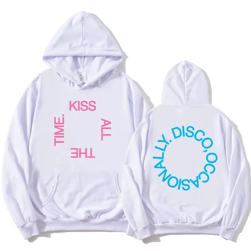 Sweat à capuche unisexe avec imprimé graphique devant et dos, plusieurs motifs et couleurs