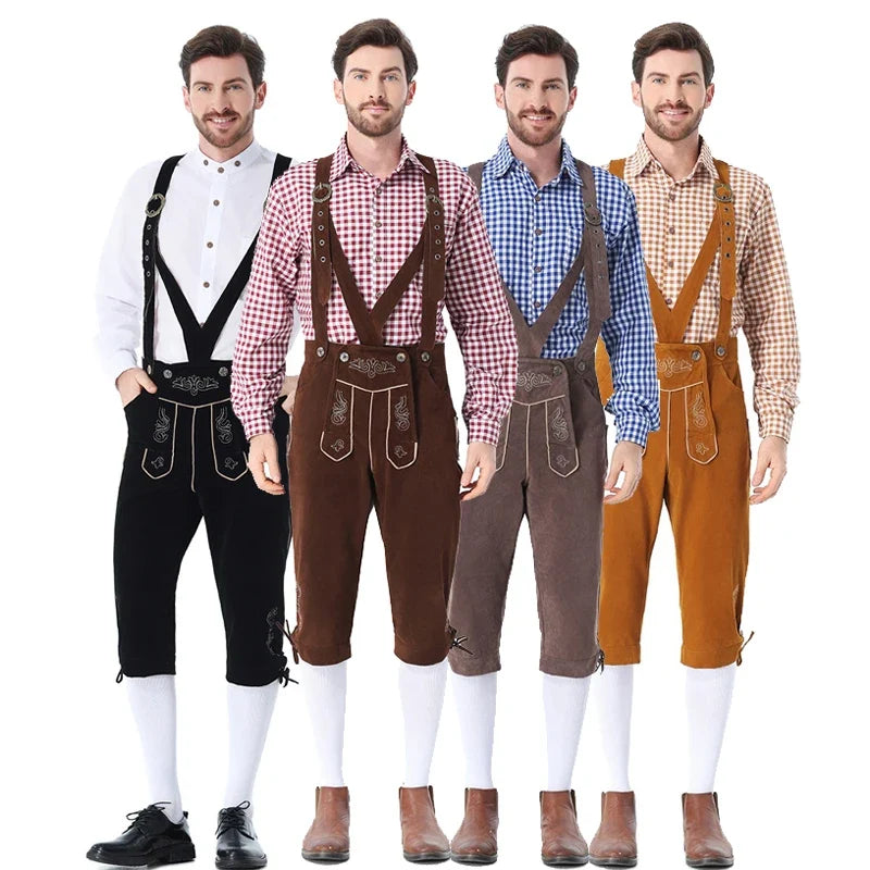 Karneval Oktoberfest-festival herrekostume pubtøj klubtøj bartender-outfit cosplay iøjnefaldende festkjole Halloween
