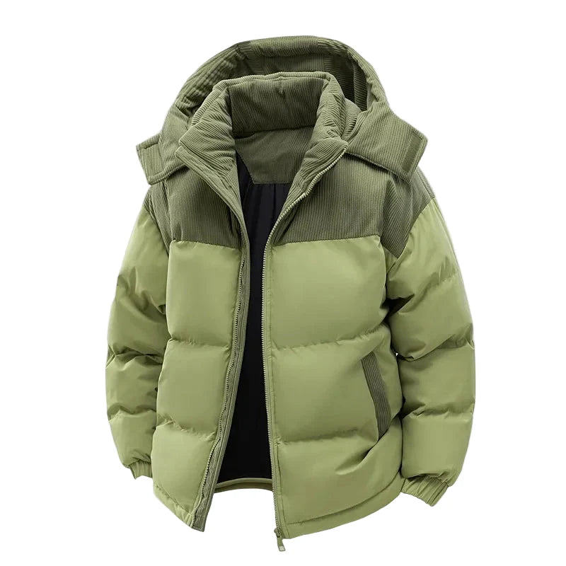 Casual style hooded puffer jacket for men – Ideal for winter and leisure