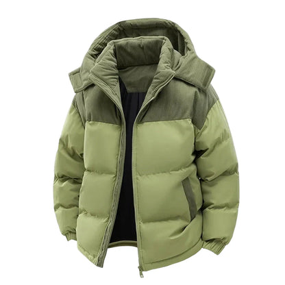 Casual style hooded puffer jacket for men – Ideal for winter and leisure
