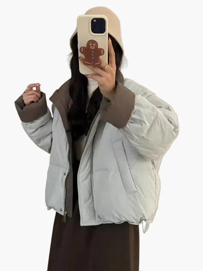 Chaqueta acolchada casual para mujer estilo urbano invierno