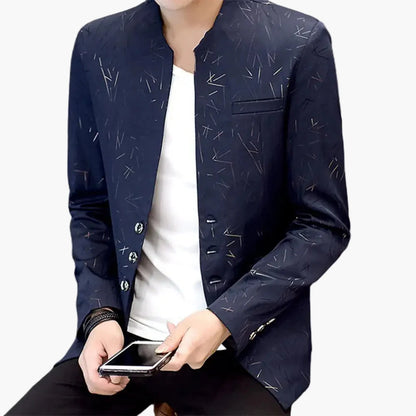 Blazer homme style moderne coupe ajustée pour occasions spéciales ou bureau