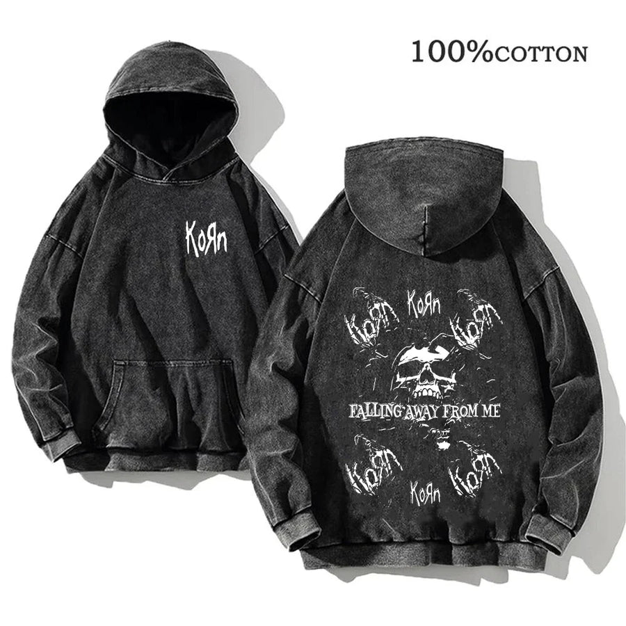 Sweat à Capuche Noir Décontracté à Imprimés Graphiques Variés