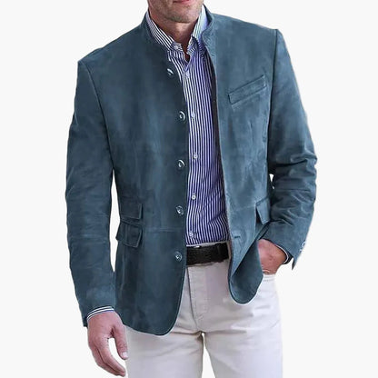 Elegant herrjacka i blazerstil – Chic urban mode, perfekt för kontoret och utekvällar