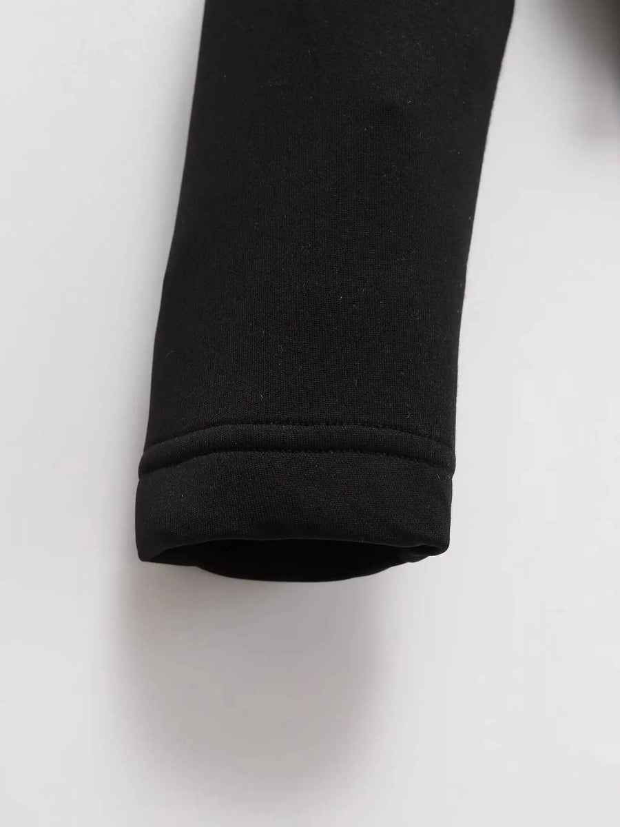 Doudoune courte à capuche femme bicolore matelassée zippée