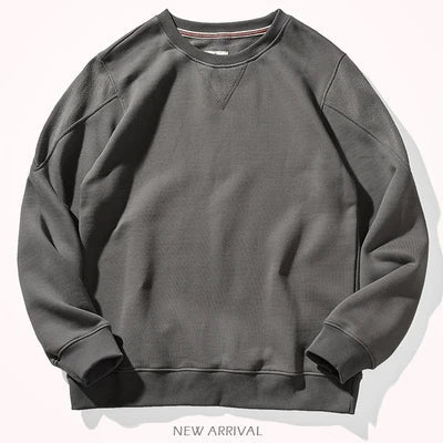 Felpa da uomo girocollo, vestibilità casual, disponibile in diversi colori