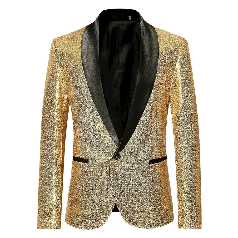 Elliott – Blazer Homme avec Paillettes pour Fête et Scène