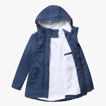Abrigo de Invierno para Mujer con Capucha Estilo Casual Caliente para Exterior