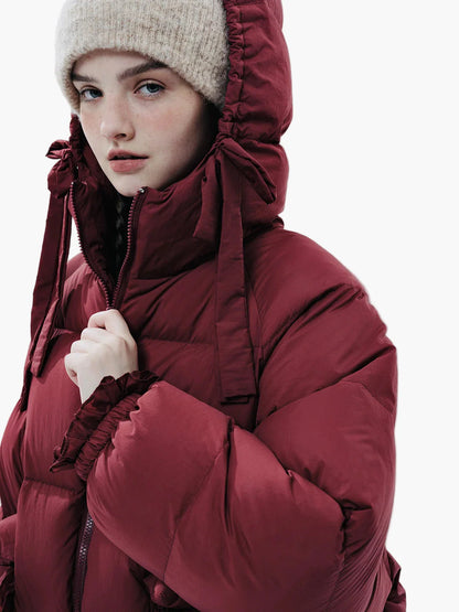 Chaqueta acolchada oversize para mujer estilo retro casual de invierno