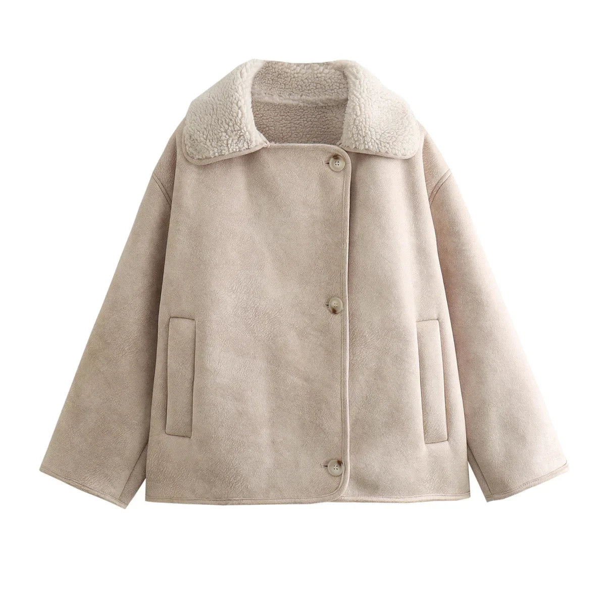 Chaqueta Oversize Mujer Estilo Urbano Elegante para Otoño e Invierno