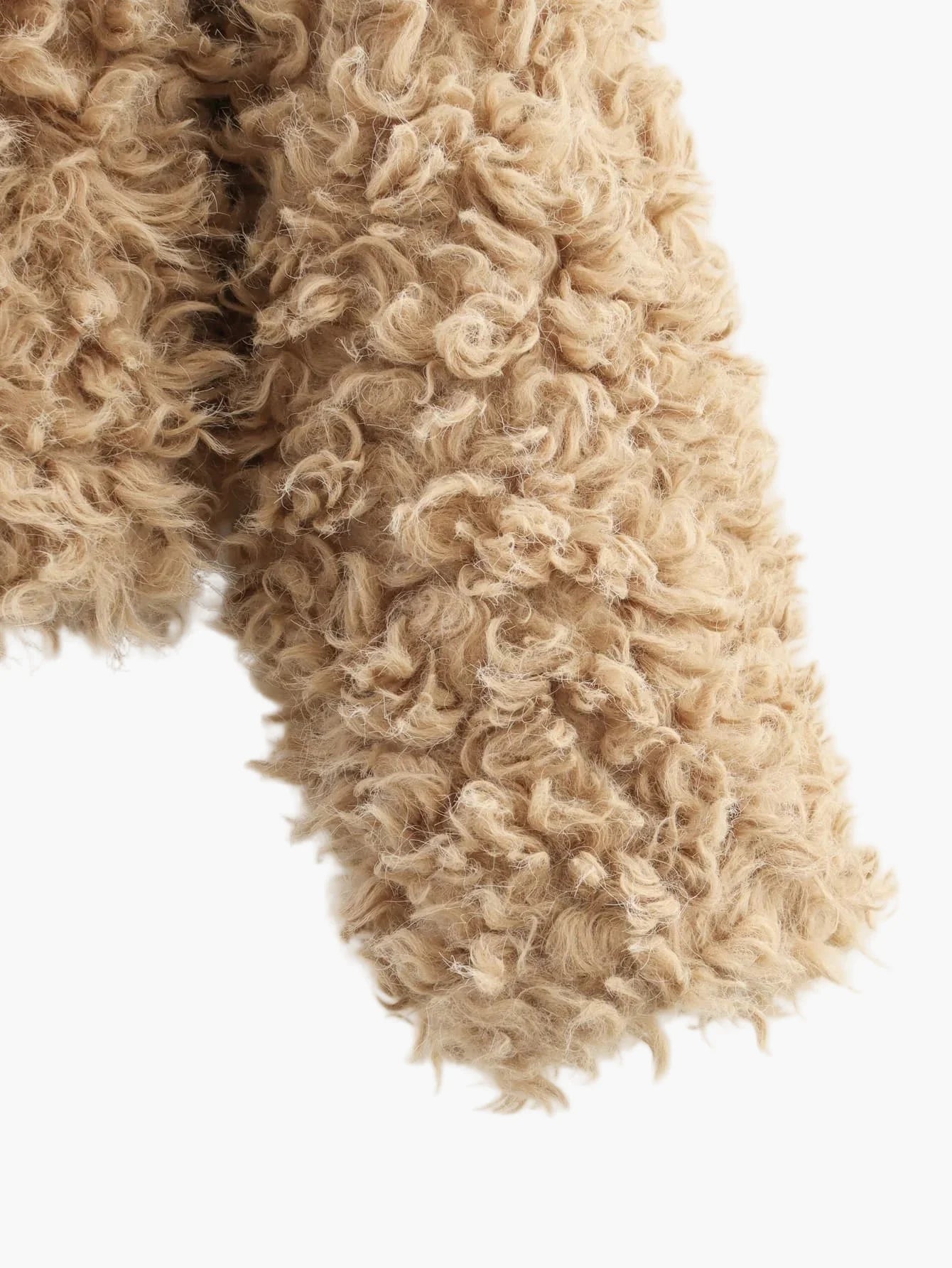 Chaqueta corta para mujer estilo peluche elegante y a la moda para el invierno