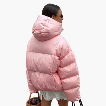 Chaqueta acolchada oversize para mujer estilo urbano invierno