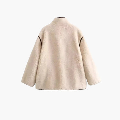 Chaqueta de exterior estilo urbano para mujer, corte amplio y moderno, perfecta para otoño e invierno