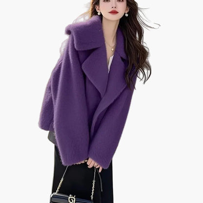 Damesjas moderne stijl, losse elegante snit voor de winter