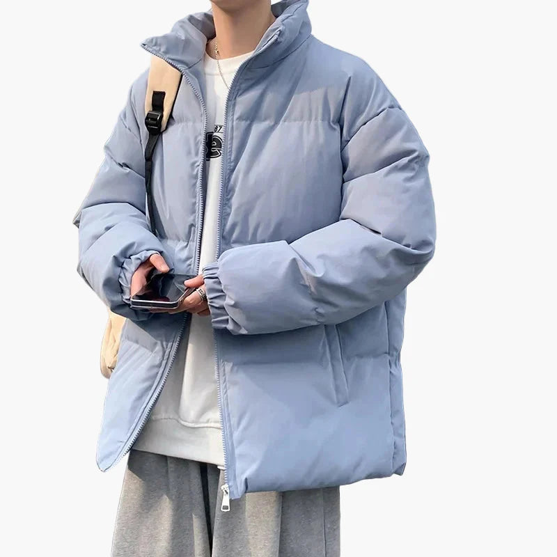 Casual gewatteerd jack in Koreaanse stijl voor heren – Ideaal voor studenten en dagelijks gebruik
