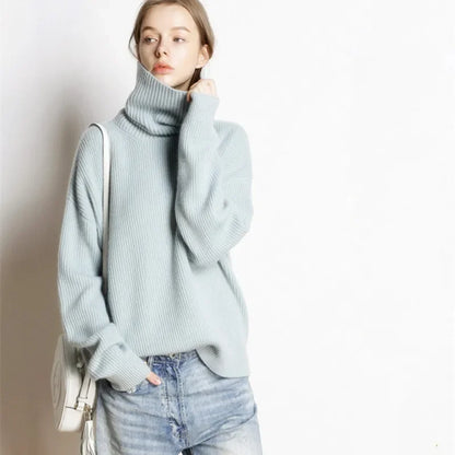 Oversize polotröja för dam – avslappnad och trendig stil