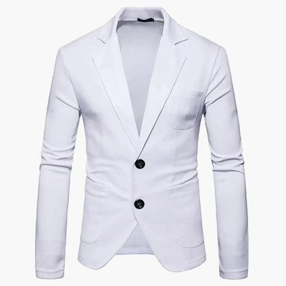 Avslappnad herrblazer i modern stil för affärer eller fritid