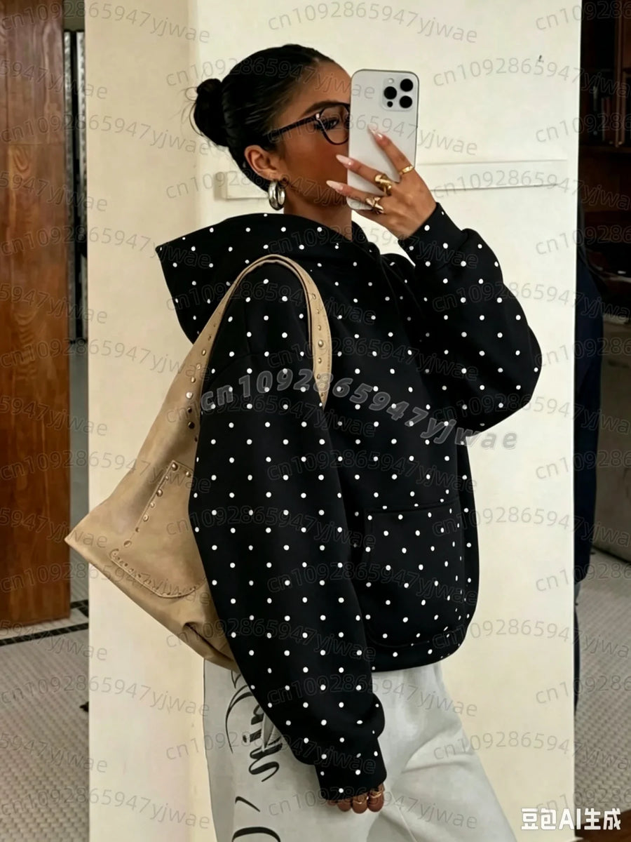 Sweat à Capuche Femme Camouflage Kaki Poche Kangourou