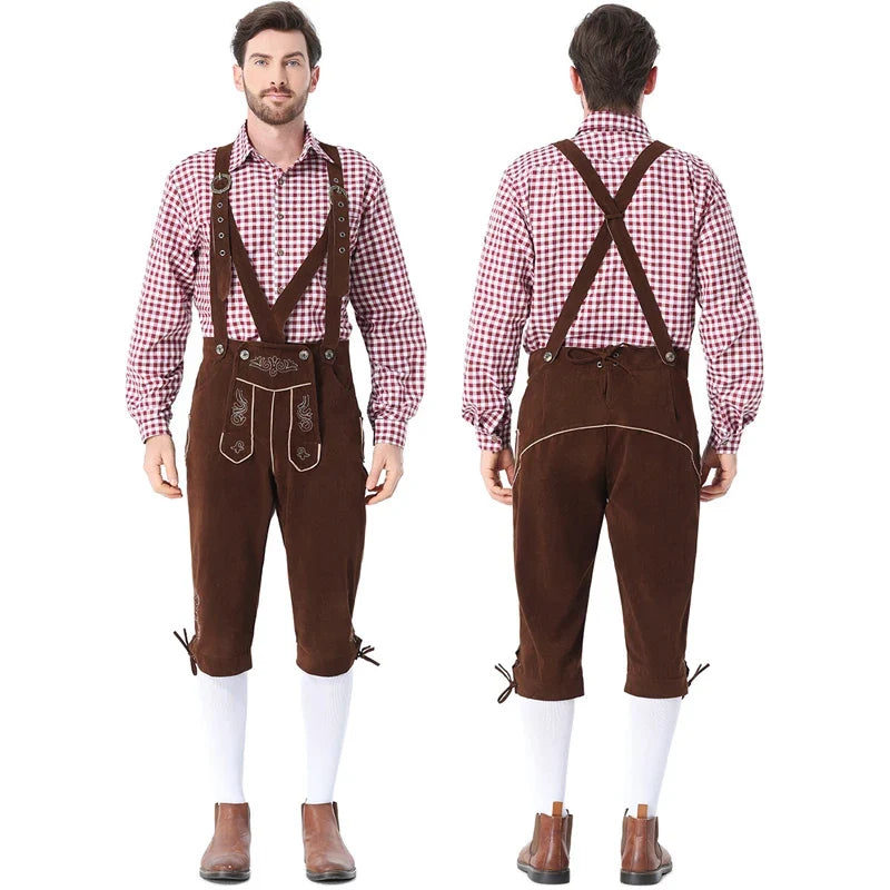 Karneval Oktoberfest-festival herrekostume pubtøj klubtøj bartender-outfit cosplay iøjnefaldende festkjole Halloween