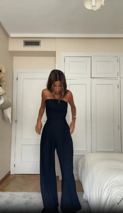 Combinaison bustier fluide femme – tenue légère d’été élégante