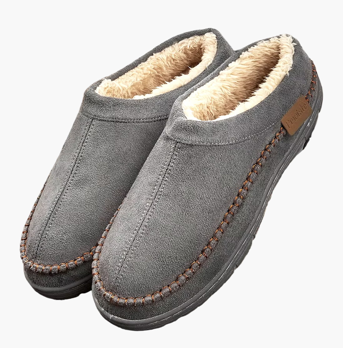 Comfortabele herensloffen enkellaarsjes voor binnen en buiten – Winterse cocooning stijl
