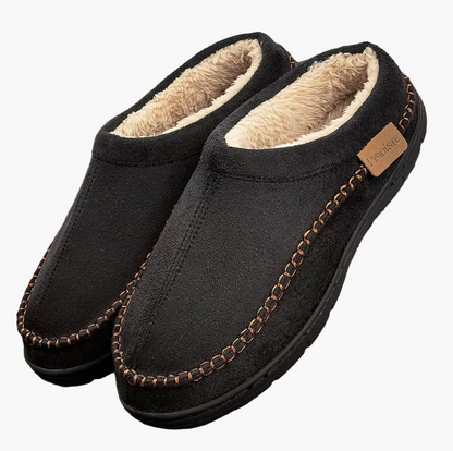 Comfortabele herensloffen enkellaarsjes voor binnen en buiten – Winterse cocooning stijl