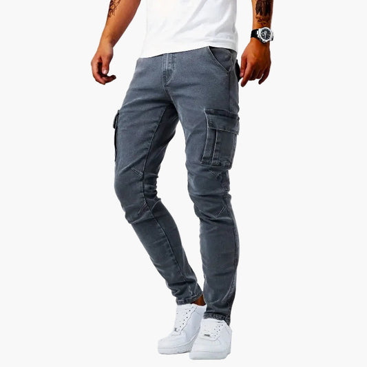Pantalon cargo slim pour homme style urbain polyvalent