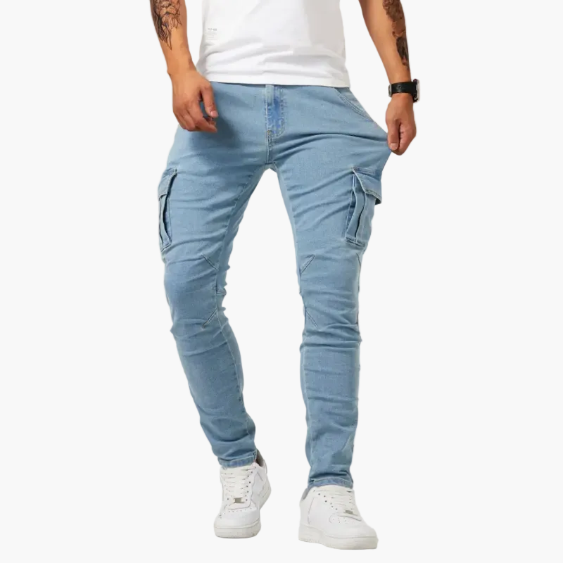 Slim Cargo Hose für Herren Vielseitiger urbaner Stil