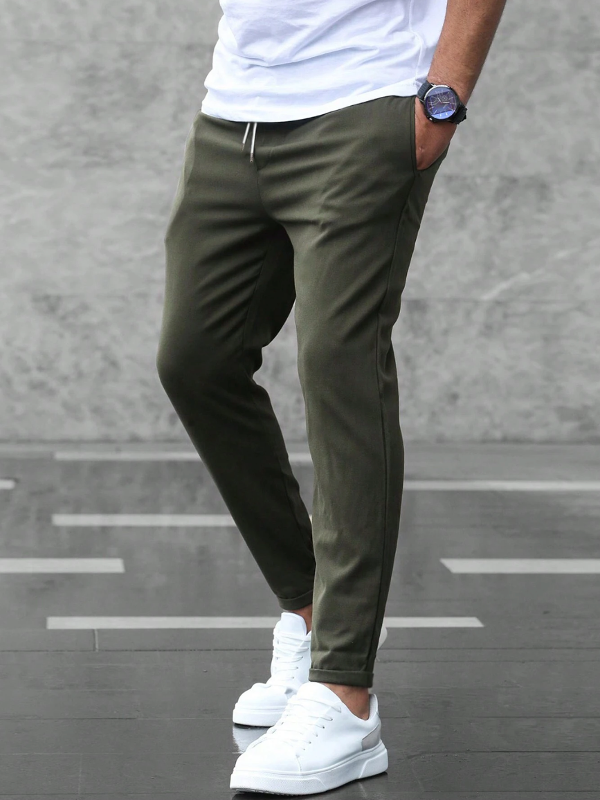 Pantalon jogger homme style urbain décontracté, coupe moderne, idéal pour le quotidien et les loisirs