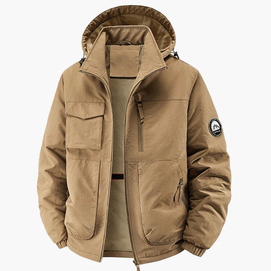 Chaqueta de Senderismo para Hombre Estilo Urbano con Capucha – Ideal para Exterior y Actividades Diarias