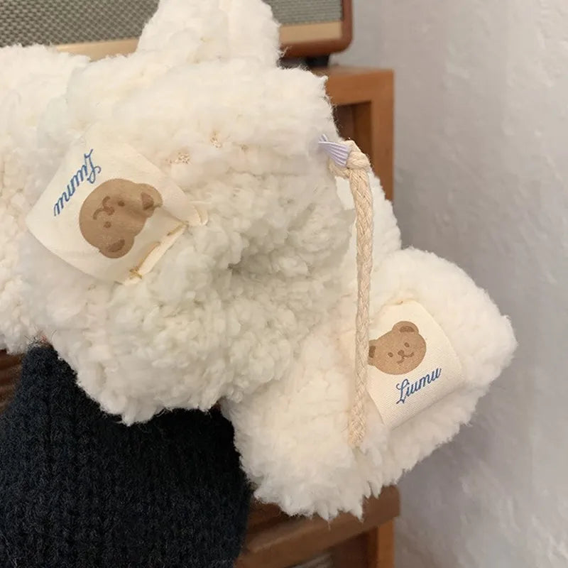 Mjuka vadderade nallebjörnsvantar för vintern, flera färger