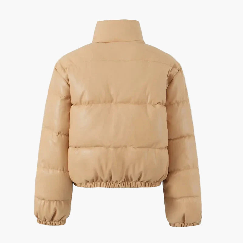Chaqueta corta acolchada estilo urbano para mujer