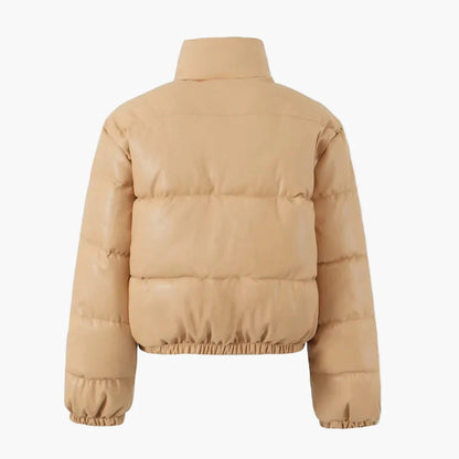 Chaqueta corta acolchada estilo urbano para mujer