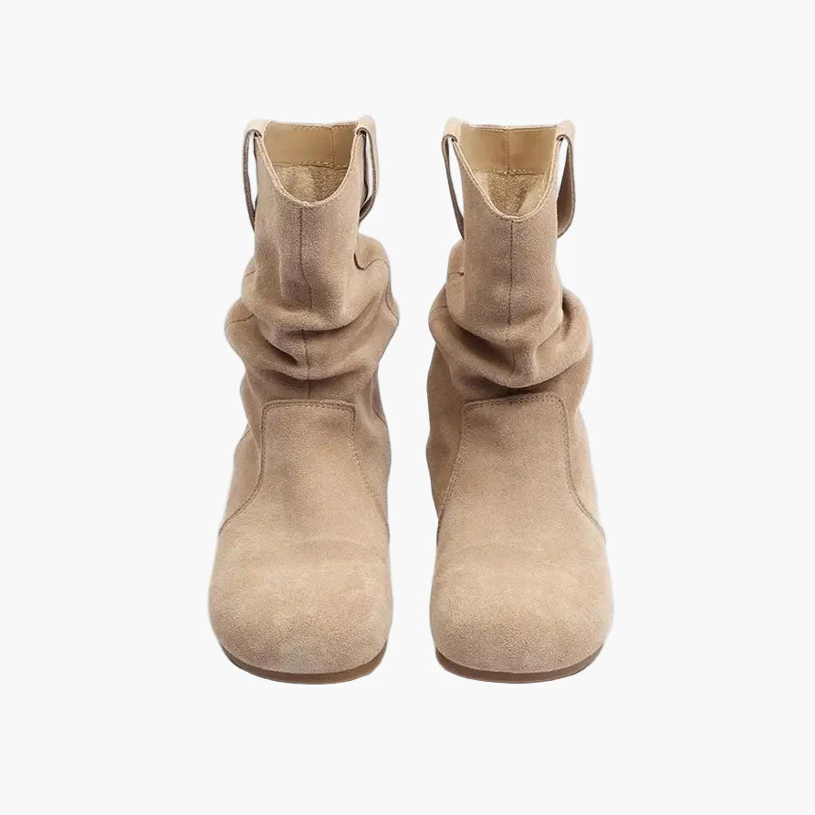 Flat women's boots casual style for autumn and winter
