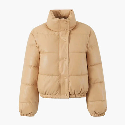 Chaqueta corta acolchada estilo urbano para mujer