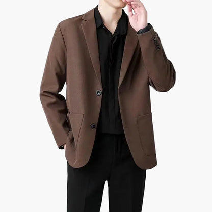 Avslappnad och elegant herrblazer i urban stil