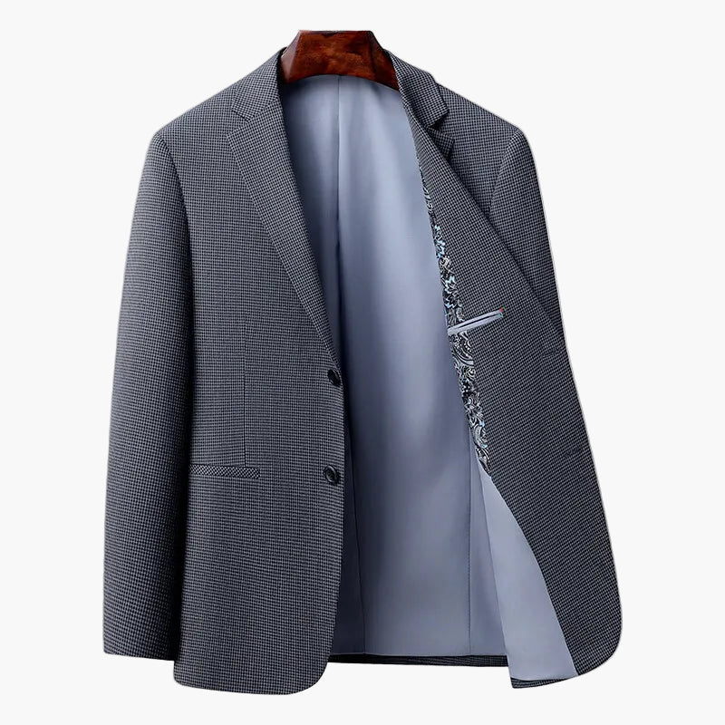 Giacca da uomo elegante stile business, taglio moderno, ideale per ufficio ed eventi formali