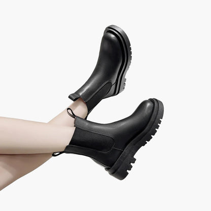Stivaletti Chelsea con suola spessa da donna, stile urbano e alla moda