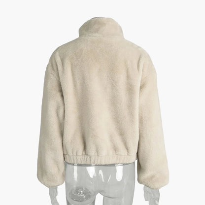 Chaqueta de mujer elegante estilo urbano corte oversize para el invierno