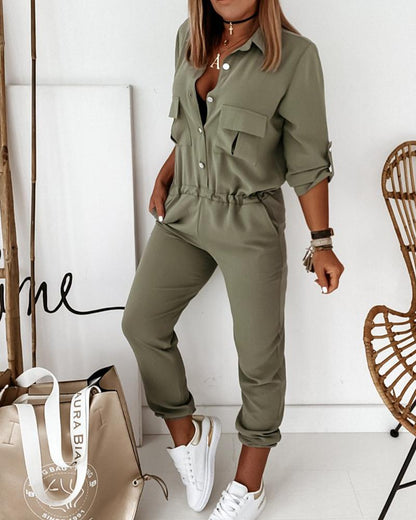 Elegante damesoverall in veelzijdige casual chique stijl