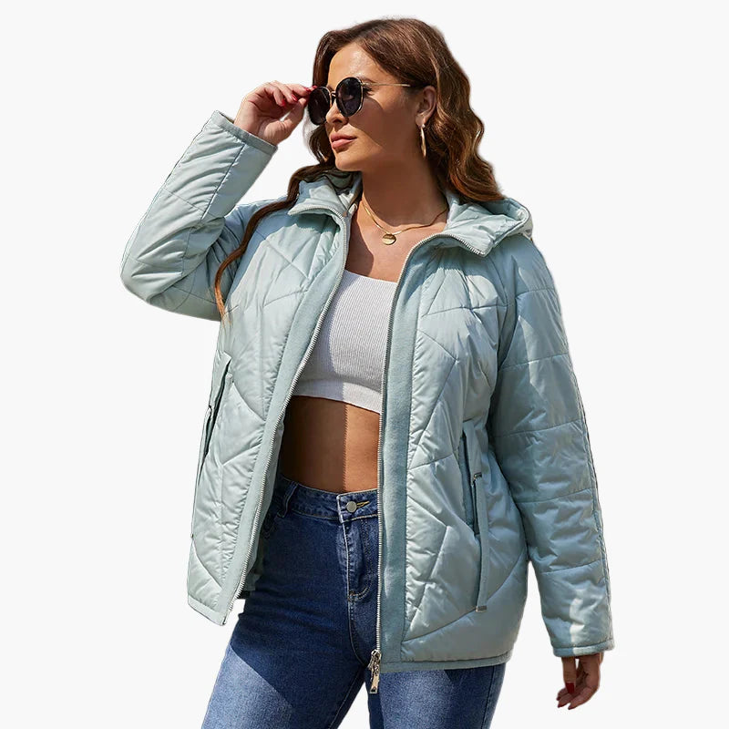 Chaqueta acolchada para mujer estilo urbano casual para el invierno y el ocio