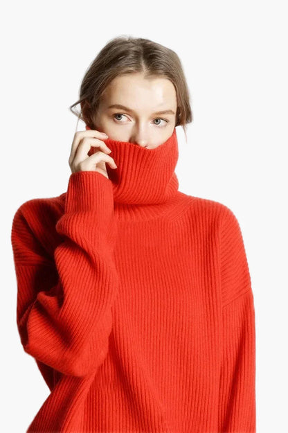 Oversize polotröja för dam – avslappnad och trendig stil