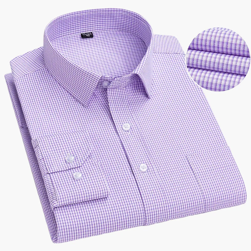 Chemise habillée à rayures pour homme - Élégance professionnelle et style moderne