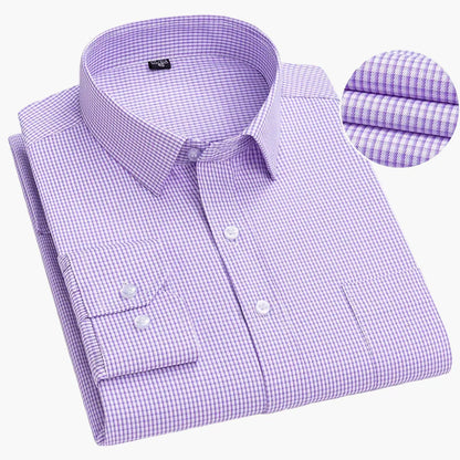 Chemise habillée à rayures pour homme - Élégance professionnelle et style moderne