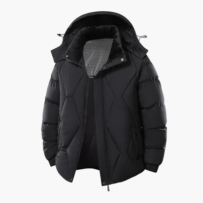 Men's puffer jacket urban style waterproof warm for winter