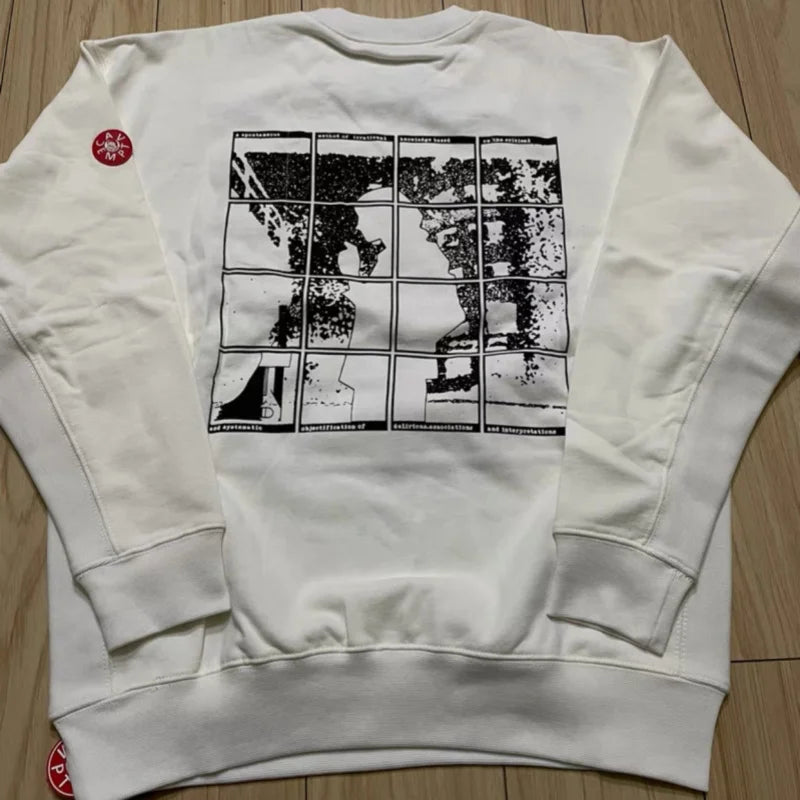 Unisex crew-neck sweatshirt with a graphic design, available in several colors and sizes