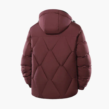 Men's puffer jacket urban style waterproof warm for winter