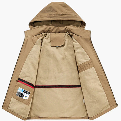 Men's Urban Style Hiking Jacket with Hood – Ideal for Outdoor and Daily Activities