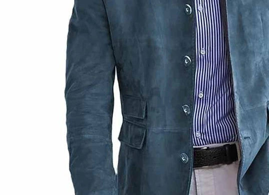 Elegant herrjacka i blazerstil – Chic urban mode, perfekt för kontoret och utekvällar