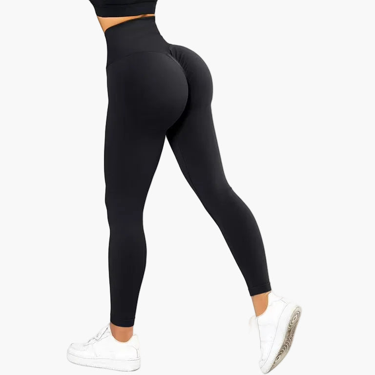 Legging push-up seamless taille haute femme, effet galbant, idéal fitness et yoga